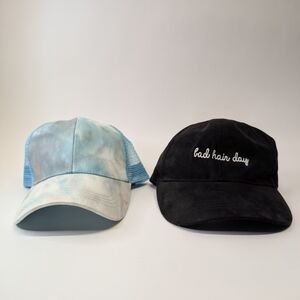 Tie-Dye and Black Baseball Caps